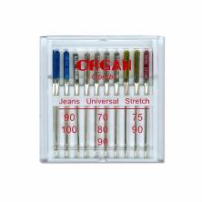 Иглы Combi джинс №90;100 универсальные №70;80;90 стрейч №75;90 ORGAN (10игл)