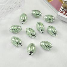 Бусины акрил 20*13мм арт.BLM-03 зеленый-03 (3шт)