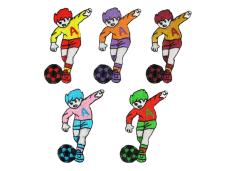 Термоаппликация "Футболист" 55*25мм арт.ФУ-3609 ассорти