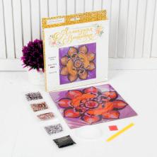 Картина стразами "Мандала. Рыбки" 20*20см арт.4024836 частичная выкладка