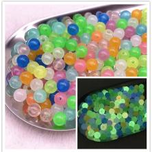 Бусины акрил  6мм арт.ИВ-248 ассорти светятся в темноте (100шт)