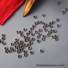 Кримп 2,0/1,2мм арт.ФУ-11833 никель (нерж. сталь)