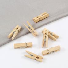 Прищепки 35*7мм арт.655221 натуральный (20шт)