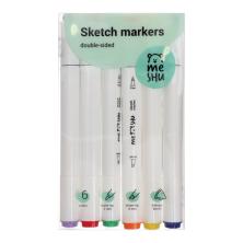 Маркер д/скетчинга двустор микс 2-6мм арт.MS_38249 (1шт)