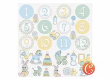 Бумага односторонняя 29*29см "Первый год" 180гр/м арт.CH.14375