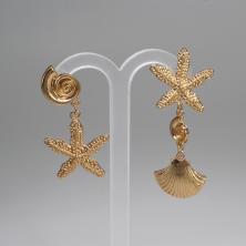 Серьги "Морские" 24*55мм арт.ИВ-452 золото
