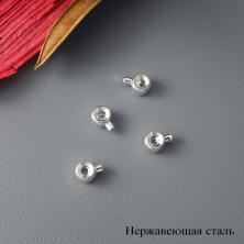 Кримп самозажимной 3/0,7мм арт.ИВ-888 серебро (нерж.сталь)