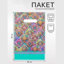 Пакет п/э с вырубной ручкой 30*20см "Медитация" 30мкм арт.10956026