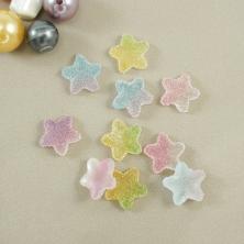 Кабошон фигурка "Звездочка" пластик 17*7мм арт.SF-7189 ассорти