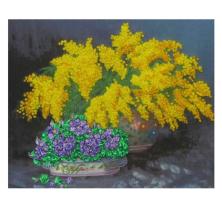 "Весенний букет" 45*35см арт.WM4230 Картина стразами