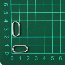 Рамка однощелевая овальная 15*7*2мм арт.OI-15 никель