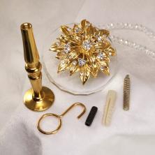 Крючки держатели для штор (2шт) арт.S-0656 золото