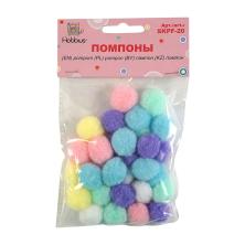 Помпоны пастельное 20мм арт.SKPF-20 ассорти (30шт)