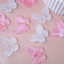 Декор "Бабочка" пластик 30*23мм арт.SF-7499 ассорти