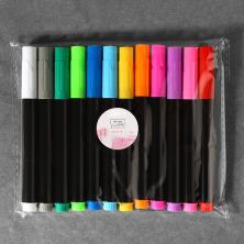 Маркер по коже водорастворимый 1мм арт.9912046 микс (12шт)