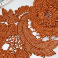 Аппликация "Два цветка" 20,5*13см арт.A 217 люрекс