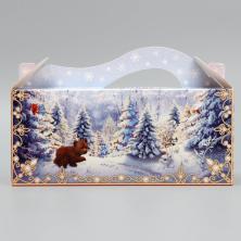 Коробка складная "Чудесного Сказочного Нового года" 23*10*15см арт.9803974