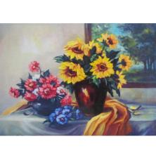 "Три букета" 50*40см арт.0075B Картина стразами на подрамнике