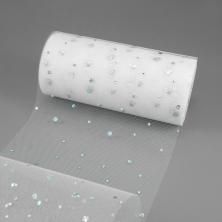 Фатин средней жесткости 15см с блестками арт.SF-2939 05-белый