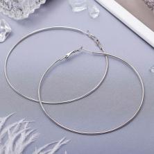 Серьги-кольца d-8,0см "Классика" арт.531402 серебро