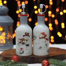 Набор для соусов "Снеговик со зверятами" 250мл 12,5*6*19см 2 предмета арт.6249567