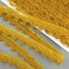 Тесьма металлизированная 28мм с пайетками арт.8682