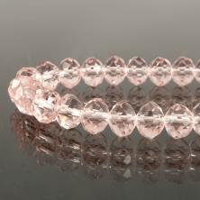 Бусины граненые на леске "Рондель" 8*6мм 41см арт.SF-660 (70бусин)