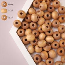 Бусины дерево  8мм отв-е-1,5мм арт.HWBD-08 (250±10шт)