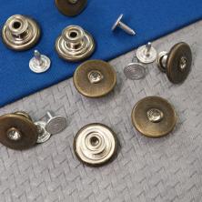 Пуговица джинсовая со стразами 17мм арт.СТМ-0124 антик