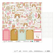 Бумага 30,5*30,5см "Ловец снов" 190гр/м арт.PSR (10листов)