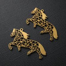 Подвеска "Лошадь" 23*40мм арт.ИВ-925 золото (нерж.сталь)