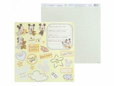 Бумага двусторонняя 29,5*29,5см "Микки Маус и друзья. Мои счастливые моменты" 160гр/м арт.1127321