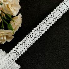 Кружево лен  15мм арт.SF-2898 белый