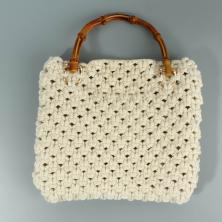 Ручка для сумки бамбук 13,5*10,5см арт.9684232 бежевый