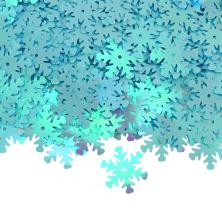 Пайетки-перламутр "Снежинка" 18мм арт.ФУ-3367 голубой (50гр)
