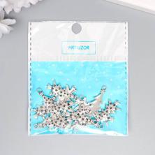 Подвеска "Елочка со звездами" 27*14мм арт.6342564 серебро