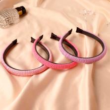 Ободок пластик/текстиль 15мм 