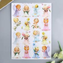 Декупажная карта 21*30см "Ангелочки" арт.4859731