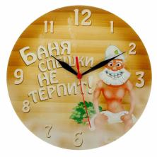 Часы банные "Баня спешки не терпит" 27*28*1,5см арт.838287