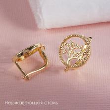 Заготовка для серег с английской застежкой (нержавеющая сталь) 18мм 