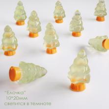 Миниатюра дерева Елочка 10*20мм арт.ИВ-204 св.зеленый (светится в темноте)