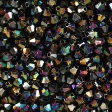 Бусины акрил граненые  6*6мм арт.3246 бензин (50гр)