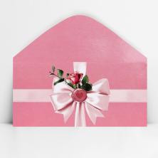 Конверт для денег "Бант розовый" 16,5*8см арт.10363116