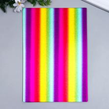 Фоамиран металлизированный 2мм 20*30см арт.5085217 полоски микс