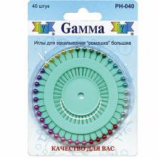 Иглы для закалывания "Gamma" "Ромашка" 33мм арт.PH-040 (40игл)