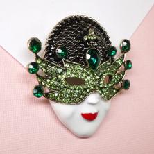 Брошь со стразами 