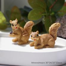 Миниатюра животных Белка 30*34/35*33мм арт.SF-8049