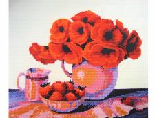 0001 "Маки" Набор для вышивания мулине 32*28см