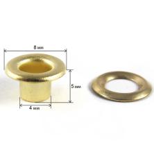 Люверсы №02 d4*8мм h5мм (500шт)