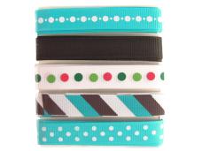 Набор лент ассорти 12мм арт.GR-12/GRC-12 (5шт*1м)